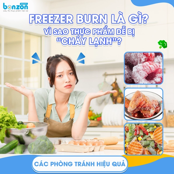 Bảo quản bánh bao đúng cách để tránh tình trạng thực phẩm bị cháy lạnh khi đông đá