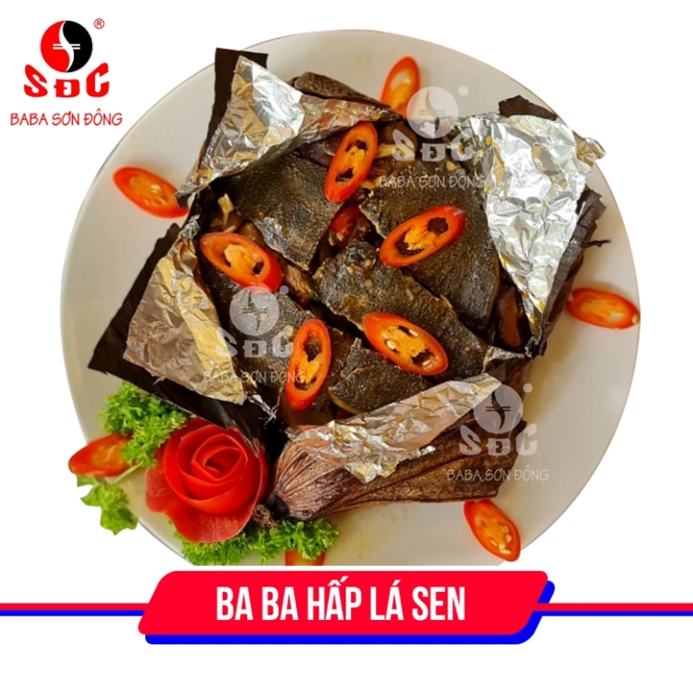 Bật mí cách làm ba ba hấp lá sen thơm ngon ngọt thịt