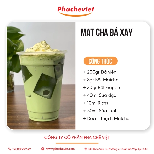 Bật Mí Cách Làm Matcha Đá Xay Thơm Ngon Cực Đơn Giản Tại Nhà