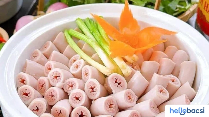 Bí quyết cách làm lòng xe điếu luộc trắng giòn sần sật chuẩn vị