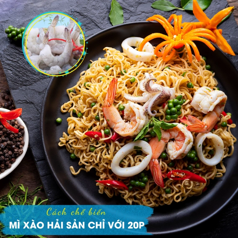 Bí quyết cách làm tôm xào mì giòn ngon hấp dẫn siêu nhanh tại nhà
