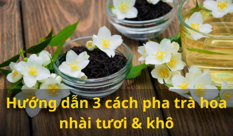 Bí quyết cách làm trà nhài thơm ngon thanh mát cực đơn giản