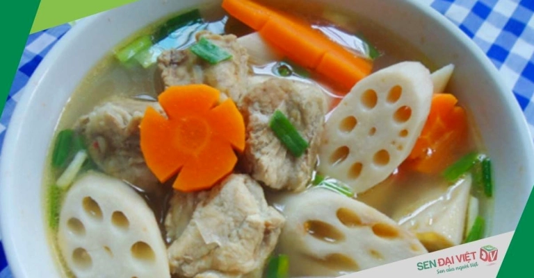 Bí Quyết Cách Nấu Hầm Củ Sen Xương Heo Thơm Ngon Bổ Dưỡng
