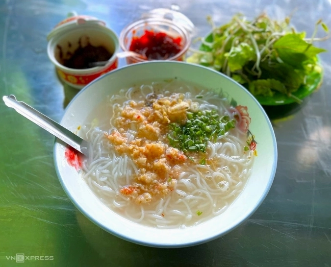 Bún tôm Bình Định món sáng thanh vị được nhiều người yêu thích