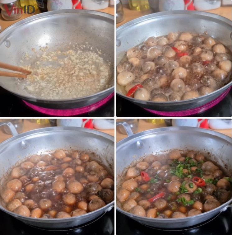 Các bước kho nấm rơm trên bếp