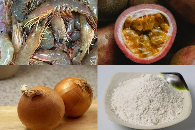 Các nguyên liệu cơ bản cần thiết để làm món tôm sốt chanh dây