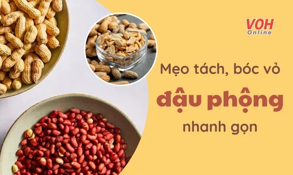 Cách bóc vỏ lụa đậu phộng nhanh sạch tại nhà cực đơn giản