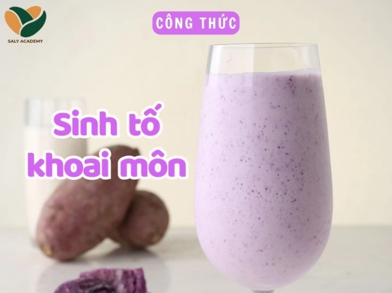 Cách làm sinh tố khoai môn thơm béo chuẩn vị tại nhà