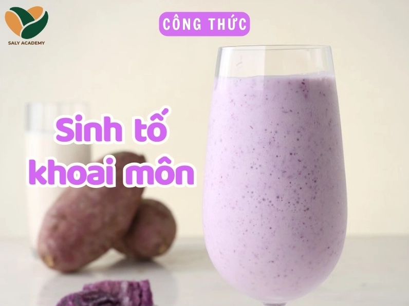Cách làm sinh tố khoai môn thơm béo giữ chân khách hàng