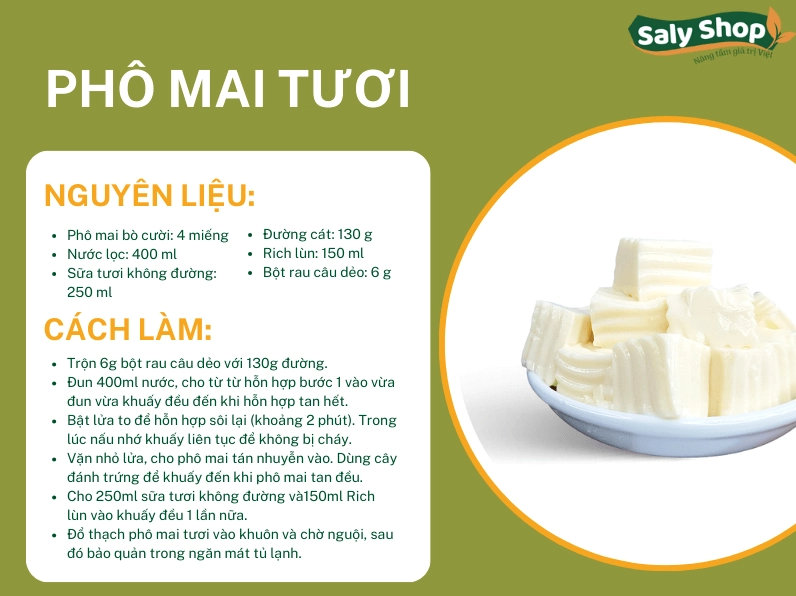 Cách làm thạch phô mai tươi béo ngậy cho ly trà sữa thêm phần hấp dẫn