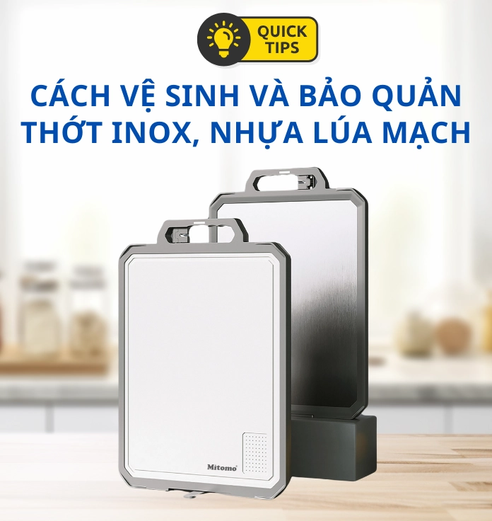 Cách tẩy thớt nhựa bị ố vàng sáng bóng như mới cực dễ