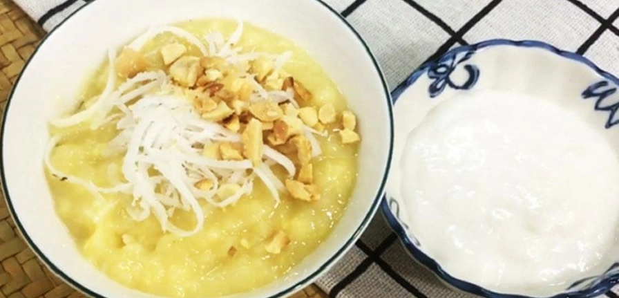 Chén chè đậu xanh đánh nước cốt dừa thơm ngon dễ làm