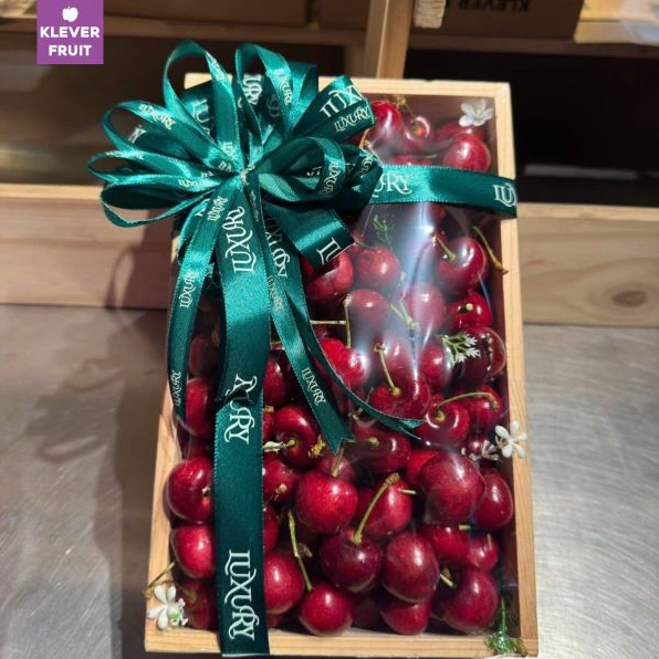 Cherry Mỹ với kích thước đồng đều và màu sắc bắt mắt