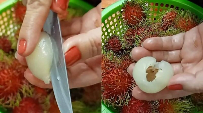 Dấu hiệu đơn giản nhận biết chôm chôm chuẩn dày cùi tróc vỏ