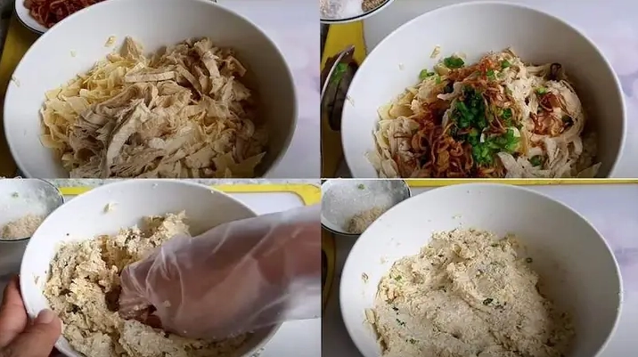 Hầm khổ qua chay trong nồi nước dùng ngọt thanh