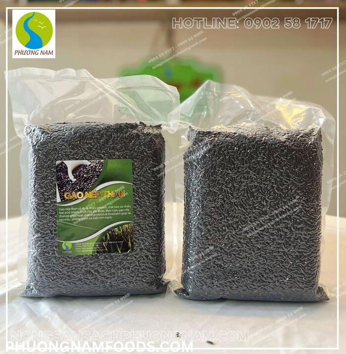 Hạt gạo nếp than đen nhánh giàu dinh dưỡng