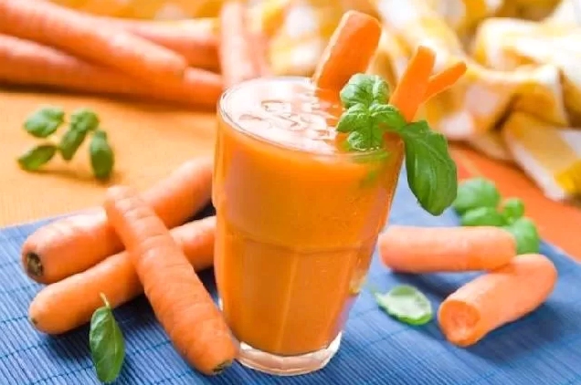 Hình ảnh minh họa công dụng tuyệt vời của sinh tố cà rốt đối với sức khỏe