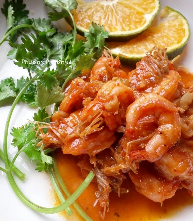 Hình của món Tôm sú sốt cam đậm đà