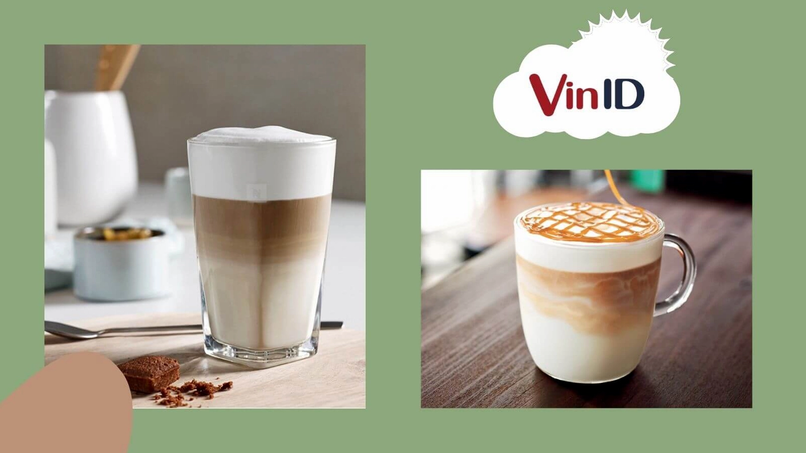 Ly hồng trà macchiato hấp dẫn với lớp kem trắng muốt béo ngậy
