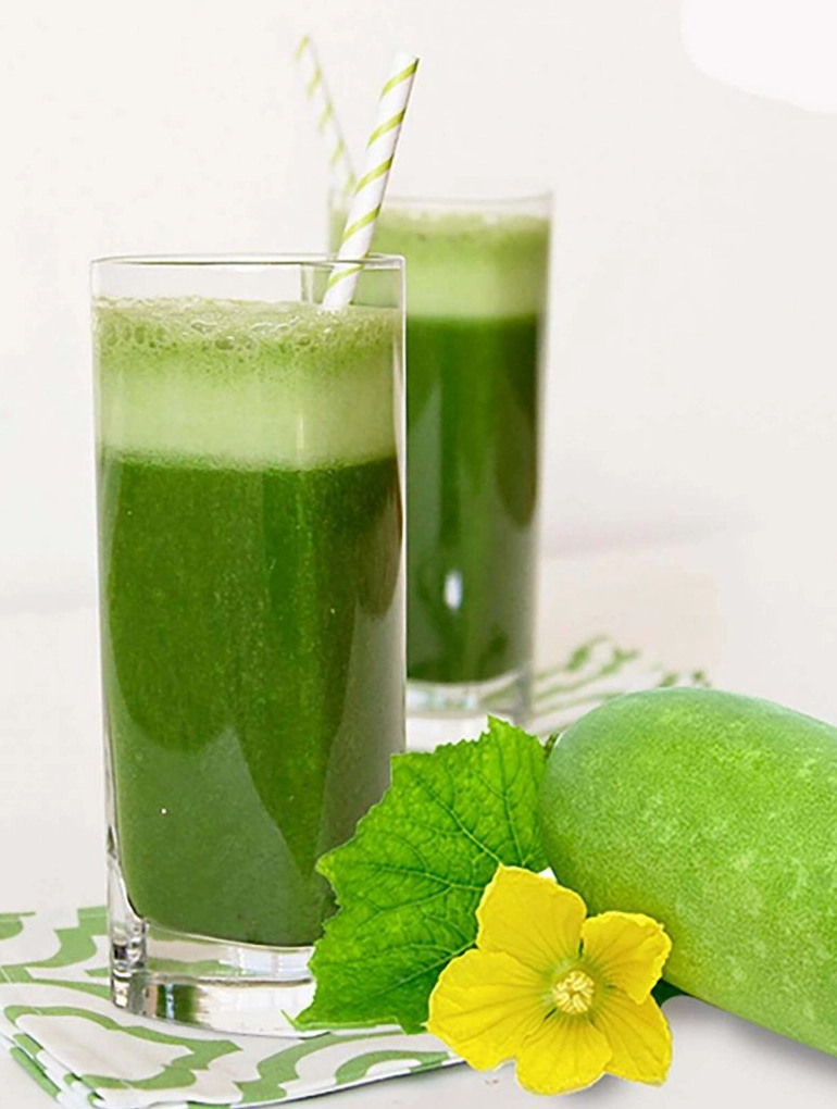 Ly nước ép bí đao tươi mát giúp giảm cân và làm đẹp da hiệu quả