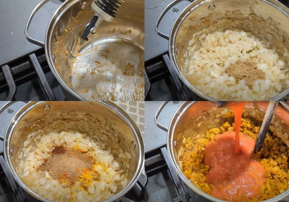 Nấu sốt cà ri sánh mịn