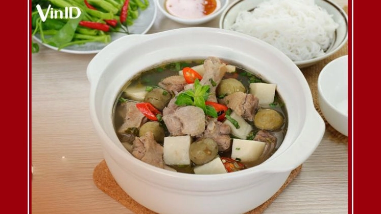 Nguyên liệu làm món vịt om sấu khoai sọ hấp dẫn