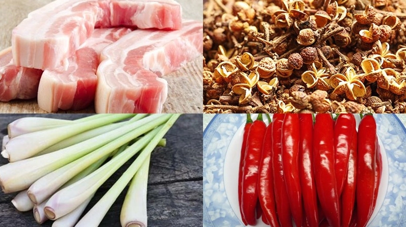 Nguyên liệu thịt ba chỉ tươi ngon để nướng mắc khén