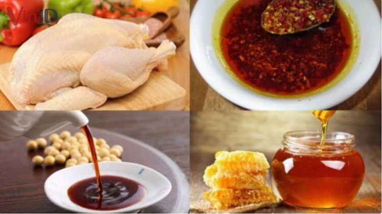 Nguyên liệu tươi ngon để làm gà nướng sa tế