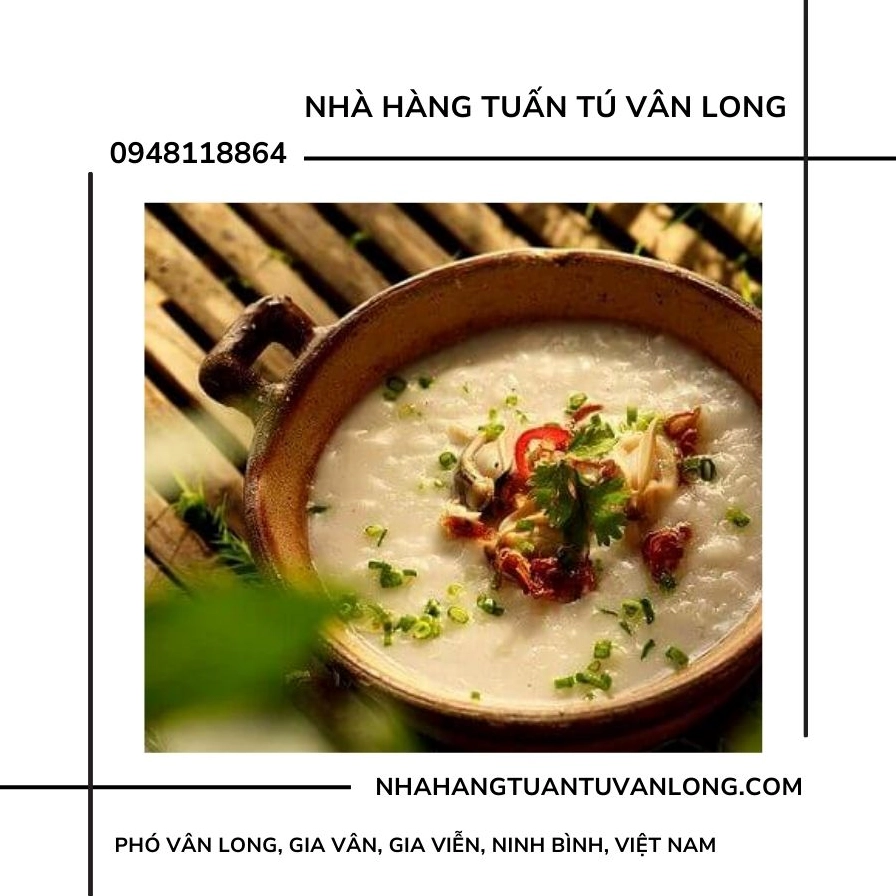 Nồi cháo dê đang sôi sùng sục