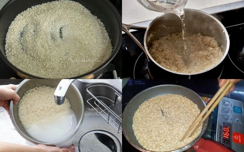 Rang gạo nấu cháo vịt đơn giản ngay tại nhà