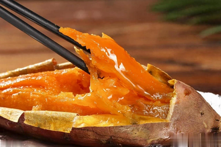 Ruột khoai lang màu vàng cam hấp dẫn