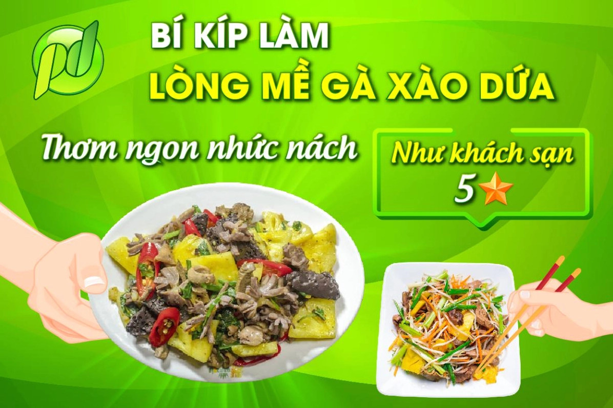 Sơ chế lòng mề gà xào dứa cẩn thận để loại bỏ mùi hôi