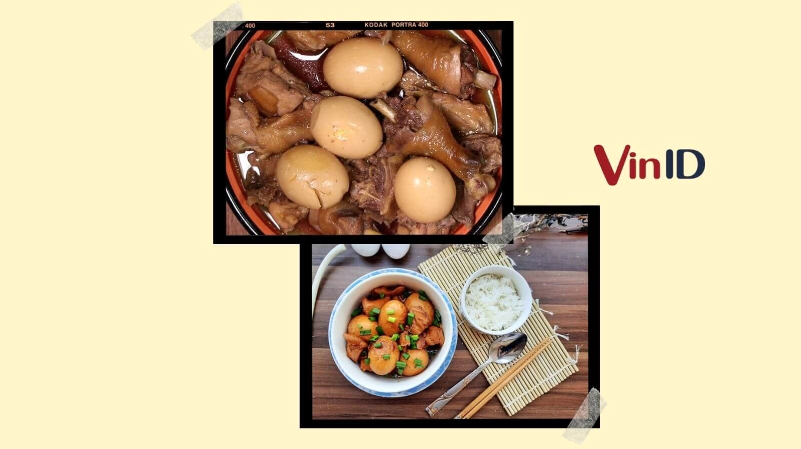 Thành phẩm món thịt gà kho tàu vàng ươm bắt mắt với nước sốt sền sệt đậm đà