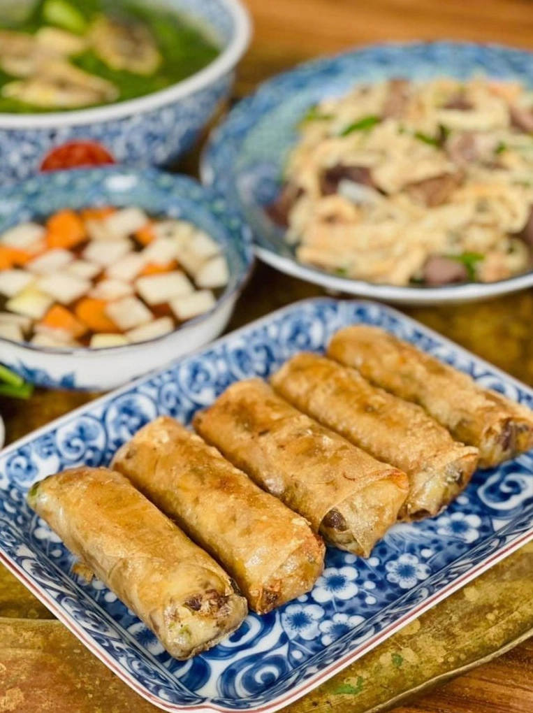 Thành phẩm nem tôm thịt kiểu Bắc thơm ngon đậm đà hương vị miền Bắc