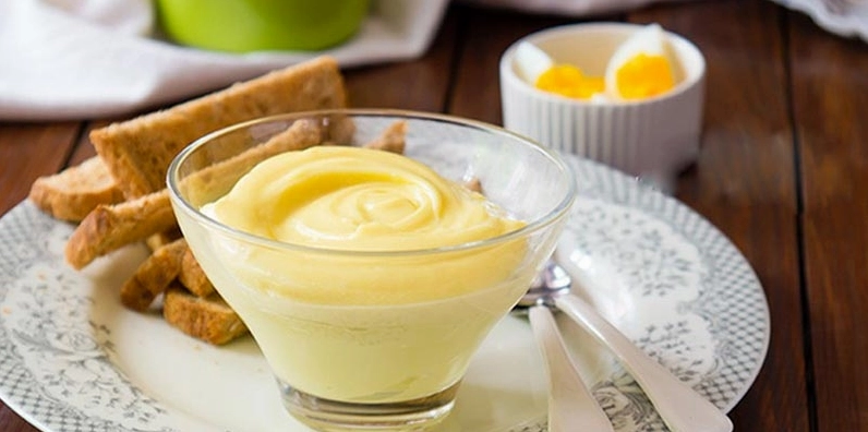 Thành phẩm sốt mayonnaise sánh mịn béo ngậy hấp dẫn