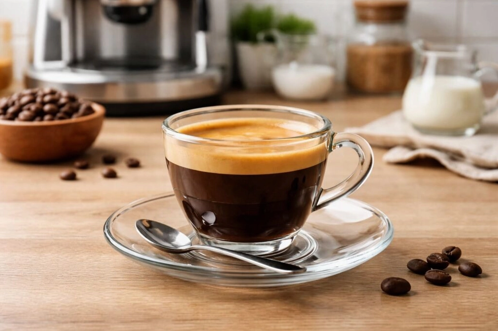 Thao tác chuẩn bị bột cà phê thủ công trước khi pha espresso