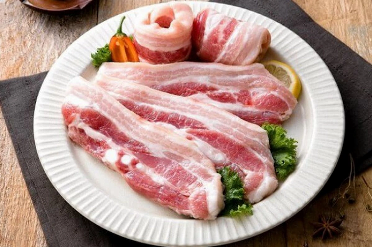 Thịt ba chỉ phần dưới với tỷ lệ mỡ nạc hoàn hảo