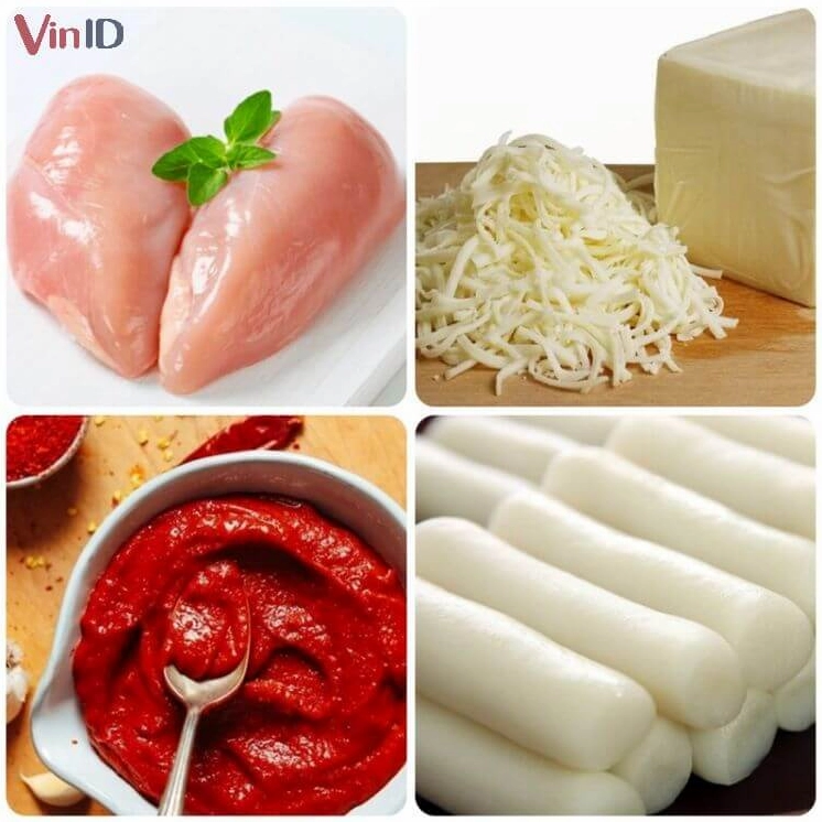 Thịt gà được ướp với các loại gia vị sốt cay ngọt Hàn Quốc đặc trưng