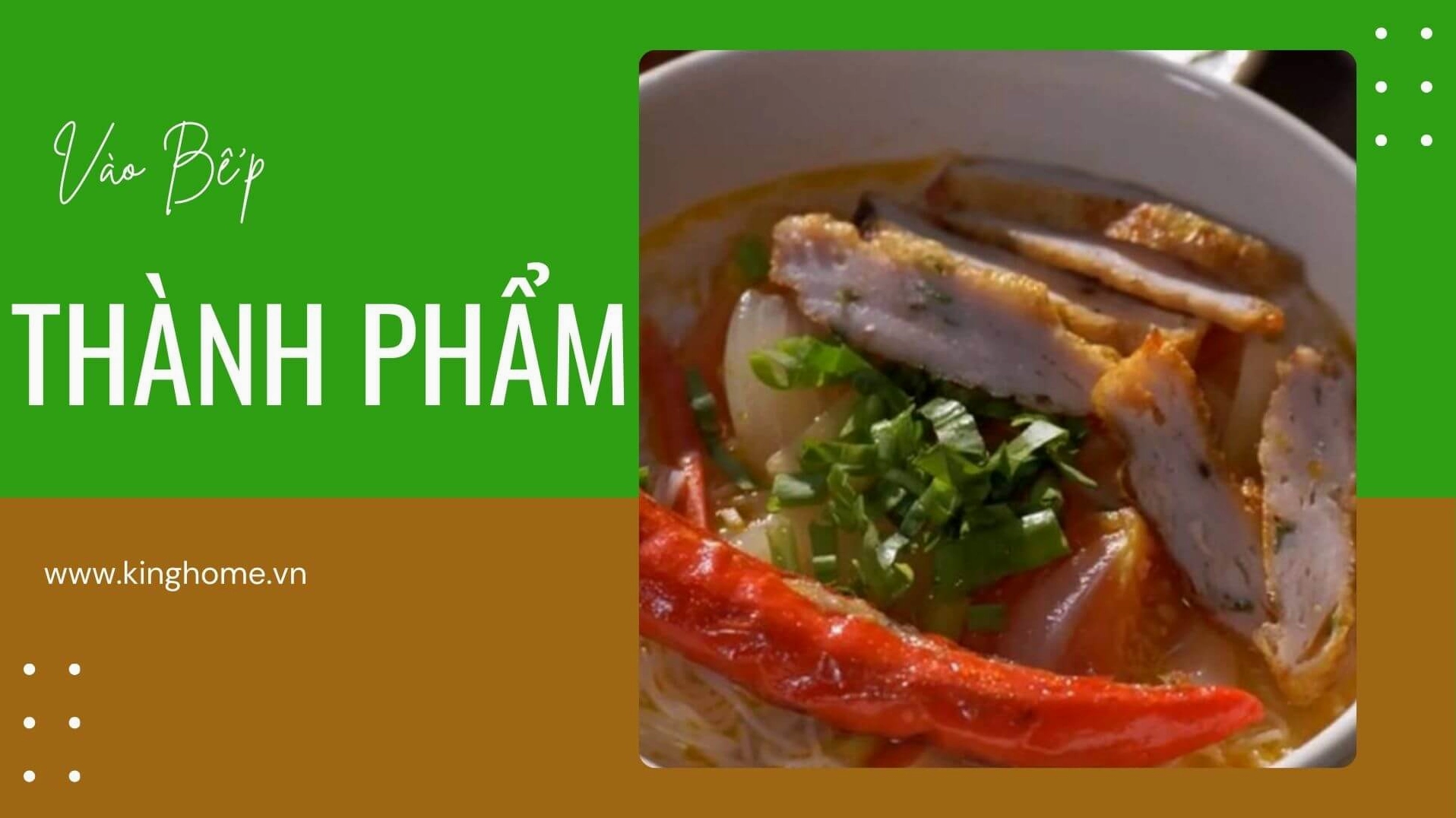 Tô bún chả cá thành phẩm đầy ắp chả cá và nước lèo màu sắc hấp dẫn