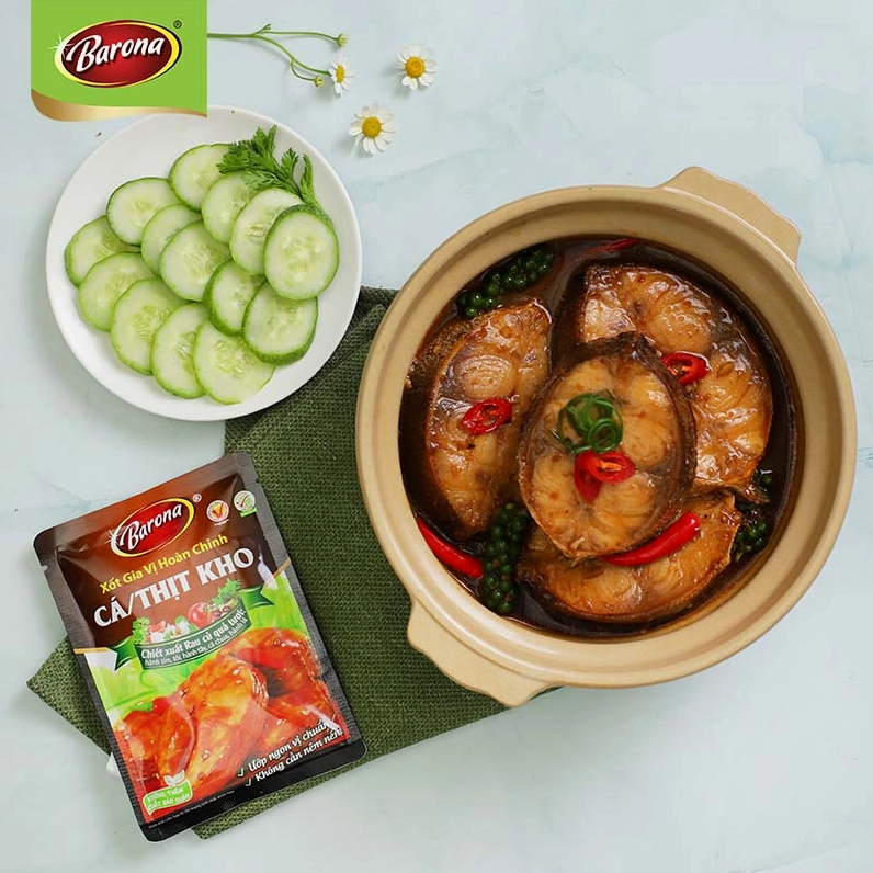 Tô cá bớp kho tộ màu hổ phách sền sệt hấp dẫn